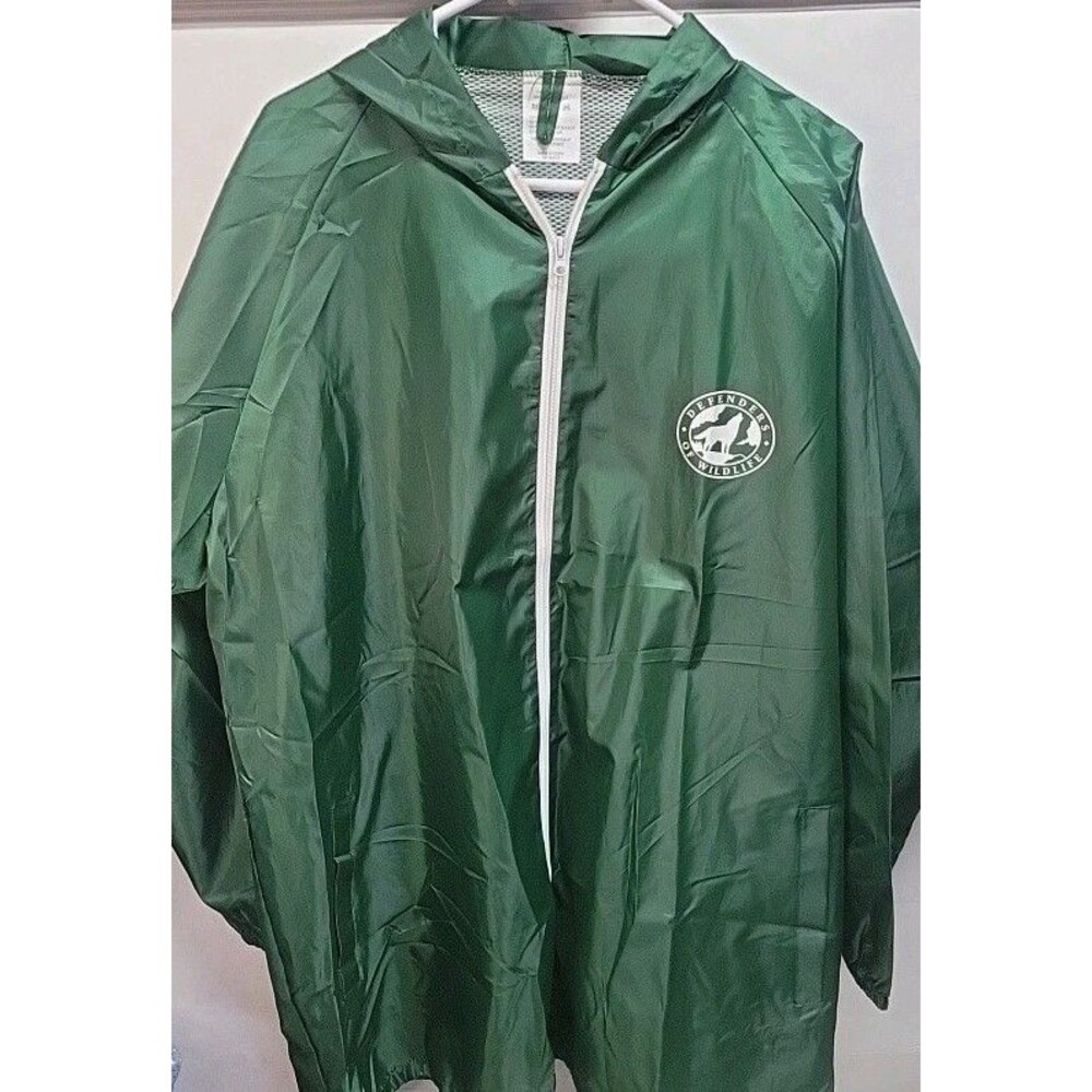 Defenders Of Wildlife Rain‎ Protective Jacket Coat One Size Fits Most